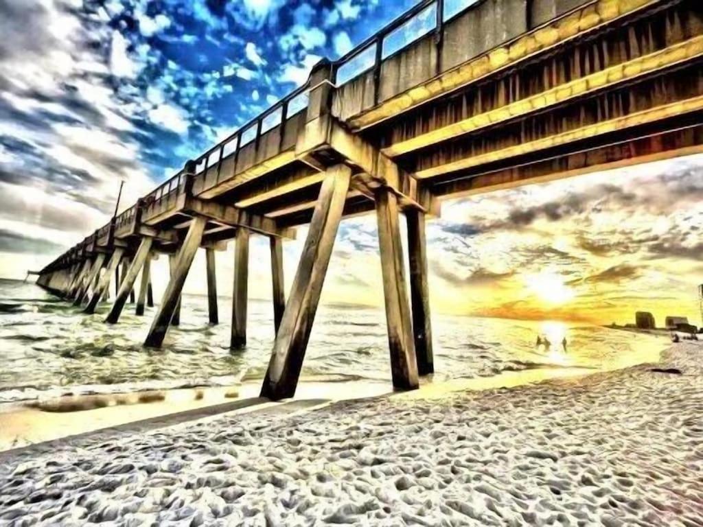 Ocean Front Penthouse Suite Panoramic Views Of Gulf,Pensacola Beach,Pier, & Bay Exteriér fotografie
