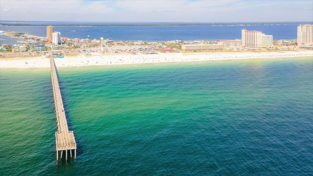 Ocean Front Penthouse Suite Panoramic Views Of Gulf,Pensacola Beach,Pier, & Bay Exteriér fotografie